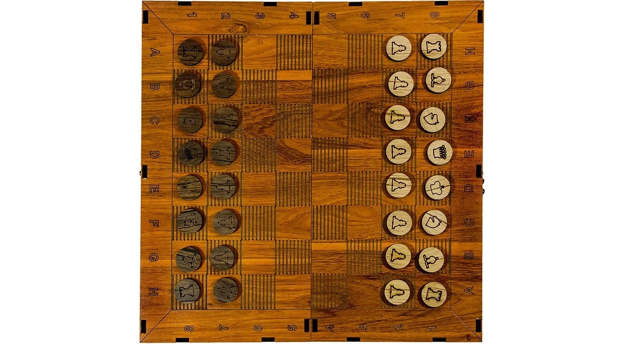 شطرنج و تخته نرد چوبی