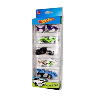 ست ماشین 5 عددی فلزی جعبه ای Hotwheel