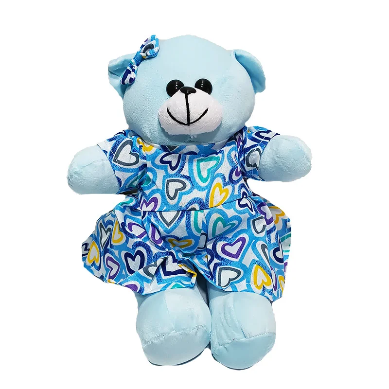 عروسک خرس لباسدار سارافونی 28 سانتی