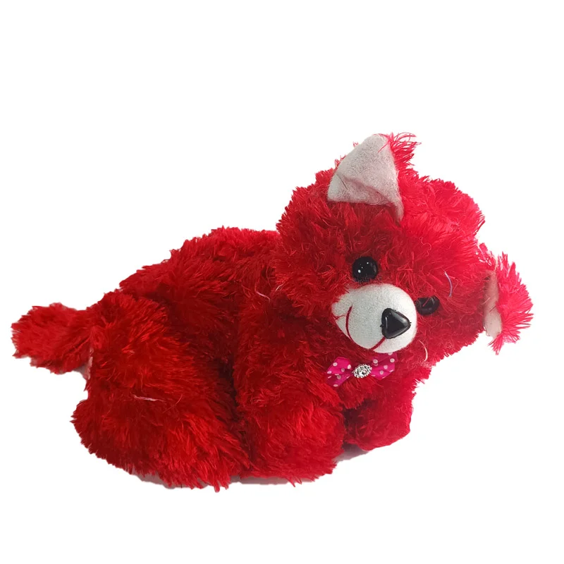عروسک گربه نشسته نرگسی