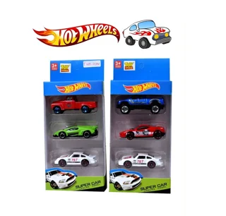 ست ماشین 3 عددی فلزی جعبه ای Hotwheel