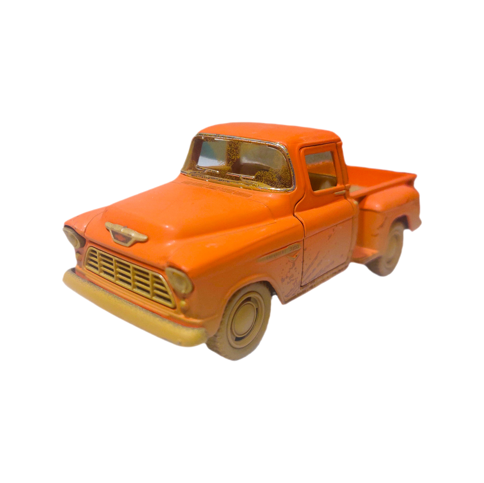 ماشین فلزی کینزمارت مدل 1955 Chevy Stepside Pickup خاکی