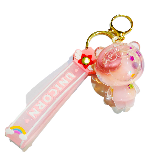 جاکلیدی آکواریومی طرح فضانورد صورتی