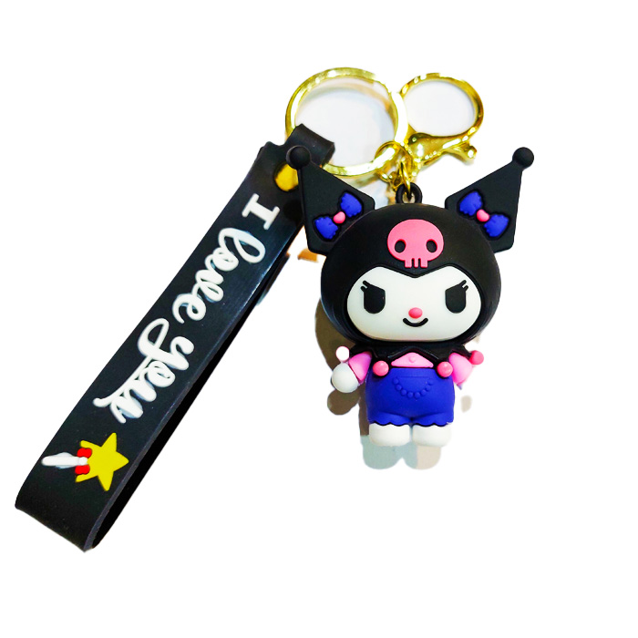 جاکلیدی سیلیکونی طرح کرومی مشکی