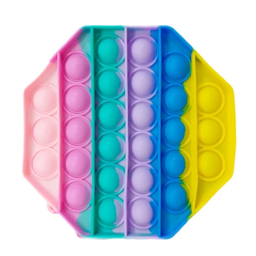 پاپیت پاستیلی رنگارنگ مدل هشت ضلعی